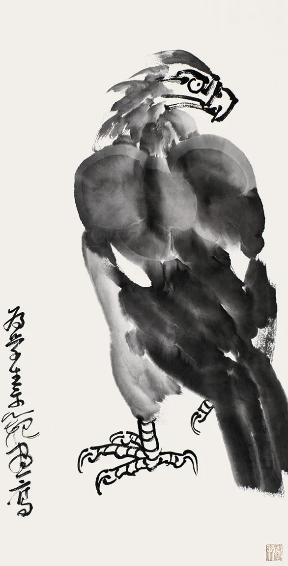 为学生示范画鹰（课稿）
